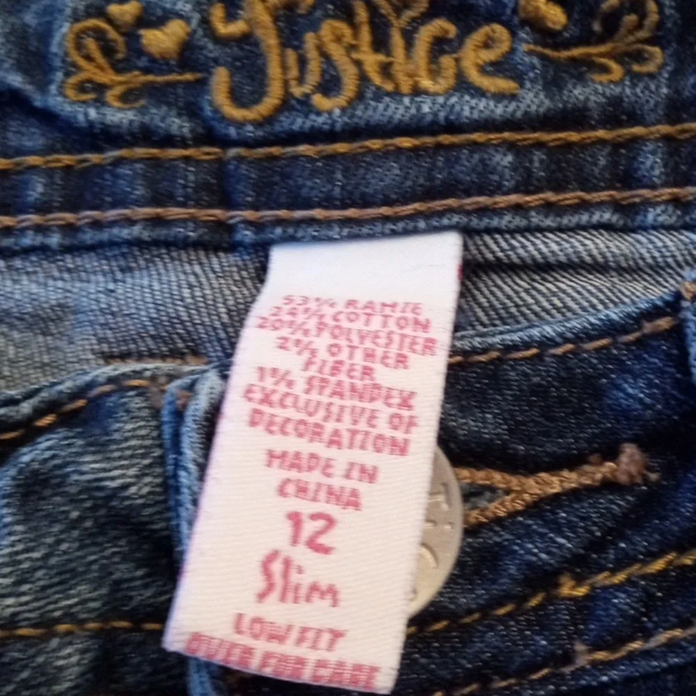 Justice Girls Low Rise Capris 12 Slim